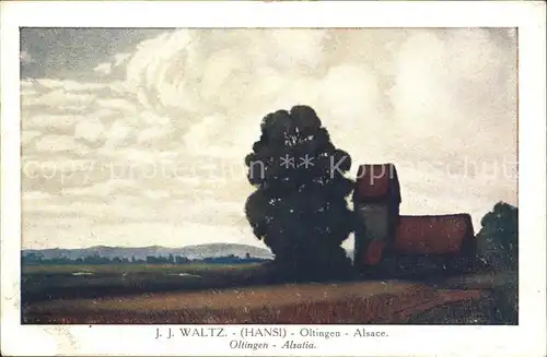 AK / Ansichtskarte Hansi Waltz J J Oltingen Alsace  Kat. Kuenstlerkarte