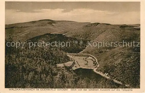 AK / Ansichtskarte Waldkatzenbach Blick von der schoenen Aussicht Kat. Waldbrunn