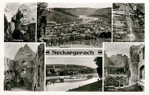 AK / Ansichtskarte Neckargerach Minneburg Partie am Neckar Margarethenschlucht Kat. Neckargerach