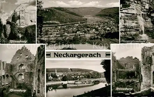 AK / Ansichtskarte Neckargerach Minneburg Margarethenschlucht Panorama  Kat. Neckargerach