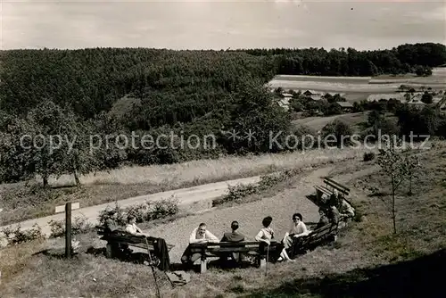 AK / Ansichtskarte Waldkatzenbach Ruheplatz Schoene Aussicht Kat. Waldbrunn