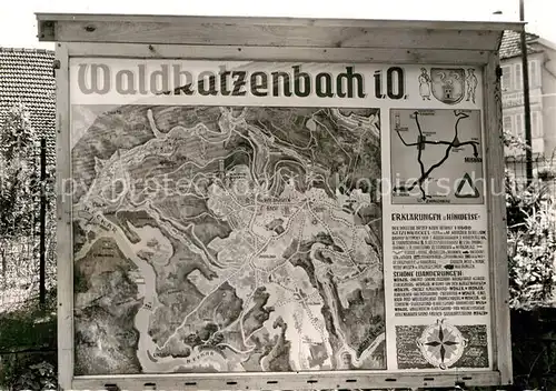 AK / Ansichtskarte Waldkatzenbach Lageplan Kat. Waldbrunn