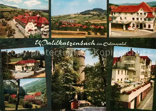 AK / Ansichtskarte Waldkatzenbach Stadtansichten Aussichtsturm Panorama  Kat. Waldbrunn