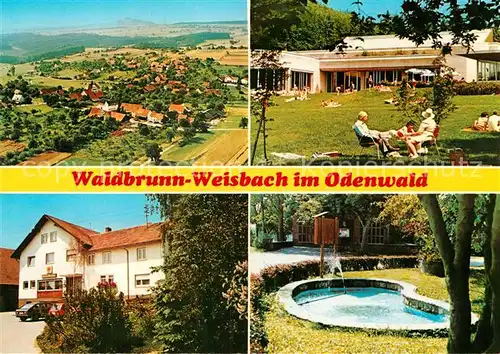 AK / Ansichtskarte Weisbach Waldbrunn Panorama Terrasse Park  Kat. Waldbrunn