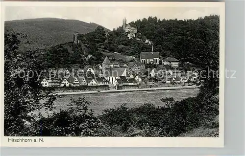 AK / Ansichtskarte Hirschhorn Neckar Teilansicht Burg Kat. Hirschhorn (Neckar)