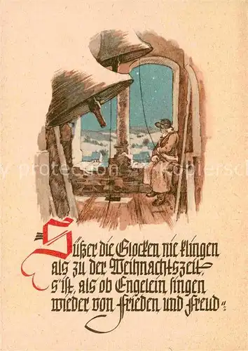 AK / Ansichtskarte Dresden Weihnachtskarte Glocken Kat. Dresden Elbe