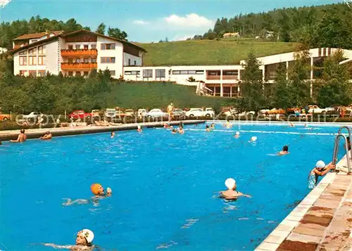 AK / Ansichtskarte Bodenmais Beh. Freibad Kurhaus Hallenbad  Kat. Bodenmais