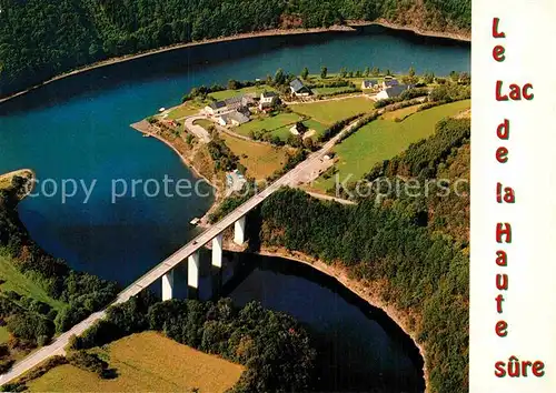 AK / Ansichtskarte Esch sur Sure Vue splendide sur le lac de la Haute Sure et Lultzhausen vue aerienne Kat. Esch sur Sure