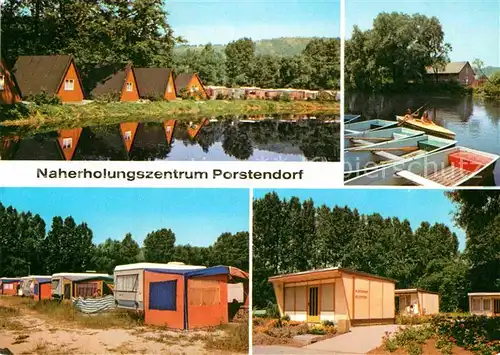 AK / Ansichtskarte Porstendorf Naherholungszentrum Ferienhaeuser Bungalows Camping See