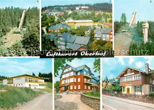 AK / Ansichtskarte Oberhof Thueringen Thueringenschanze Skisprungschanze Baude Erholungsheim Jugendherberge Kat. Oberhof Thueringen