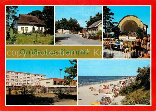 AK / Ansichtskarte Zempin Fischerhaus Campingplatz Konzertplatz Ferienheim Strand Kat. Zempin