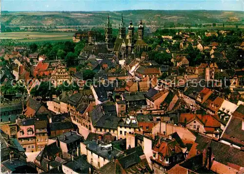 AK / Ansichtskarte Naumburg Saale Stadtbild mit Dom Fliegeraufnahme Kat. Naumburg