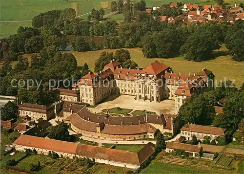 AK / Ansichtskarte Pommersfelden Schloss Weissenstein 18. Jhdt. Fliegeraufnahme Kat. Pommersfelden