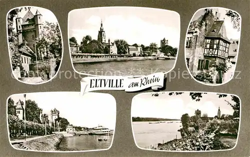 AK / Ansichtskarte Eltville Rhein Schloss Rheinpartien Erker Kat. Eltville am Rhein