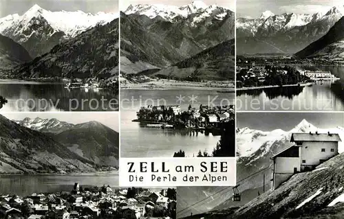 AK / Ansichtskarte Zell See Teilansichten Seilbahn Station Kat. Zell am See