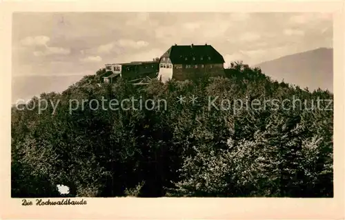 AK / Ansichtskarte Zittau Hochwaldbaude im Zittauer Gebirge Kat. Zittau