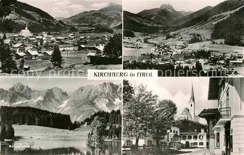 AK / Ansichtskarte Kirchberg Tirol Panorama Schwarzsee Dorfmotiv Kat. Kirchberg in Tirol
