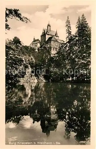 AK / Ansichtskarte Waldheim Sachsen Burg Kriebstein Kat. Waldheim Sachsen