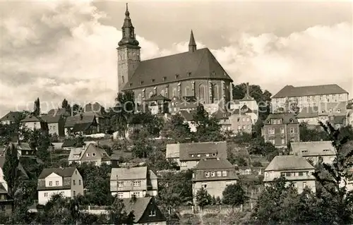 AK / Ansichtskarte Schneeberg Erzgebirge Kirchenpartie Kat. Schneeberg