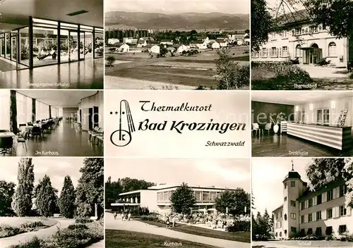 AK / Ansichtskarte Bad Krozingen Kurhaus Thermalbad Kurhaus Schloss Kurpark Kat. Bad Krozingen
