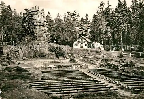 AK / Ansichtskarte Ehrenfriedersdorf Erzgebirge Greifensteine Freilichtbuehne Kat. Ehrenfriedersdorf