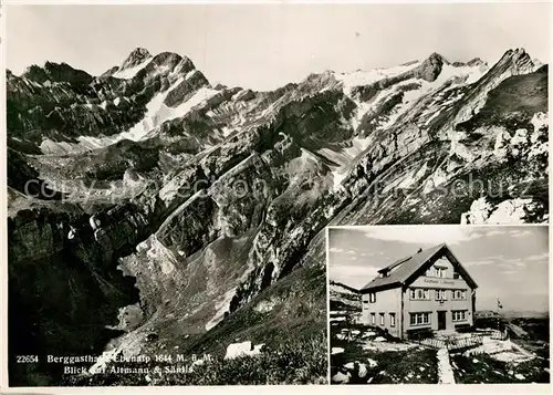 AK / Ansichtskarte Wasserauen Berggasthaus Ebenalp Altmann Saentis  Kat. Schwende