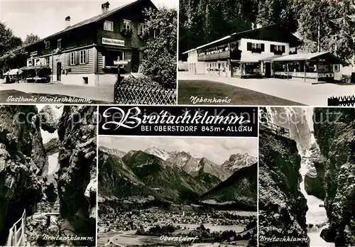 AK / Ansichtskarte Oberstdorf Gasthaus Breitachklamm Nebenhaus  Kat. Oberstdorf