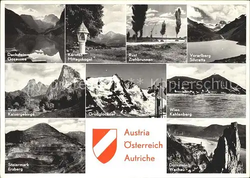 AK / Ansichtskarte Grossglockner Silvretta Wien Kahlenberg Duernstein Wachau Erzberg  Kat. Oesterreich Kat. Heiligenblut