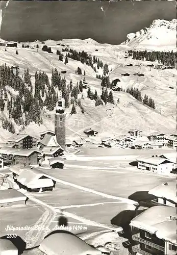 AK / Ansichtskarte Arlberg Skispuren Kirche Kat. Oesterreich