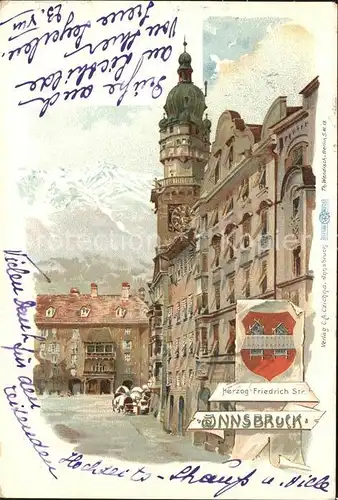 AK / Ansichtskarte Innsbruck Herzog Friedrich Strasse Kat. Innsbruck