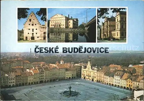 AK / Ansichtskarte Ceske Budejovice Mesto Gebaeude Platz Kat. Budweis Ceske Budejovice