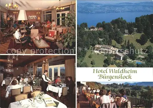 AK / Ansichtskarte Buergenstock Vierwaldstaettersee Hotel Restaurant Waldheim Kat. Buergenstock