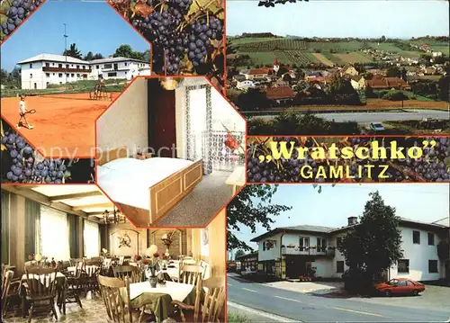 AK / Ansichtskarte Gamlitz Ortsansicht mit Gasthof Wratschko Tennisplatz Kat. Gamlitz