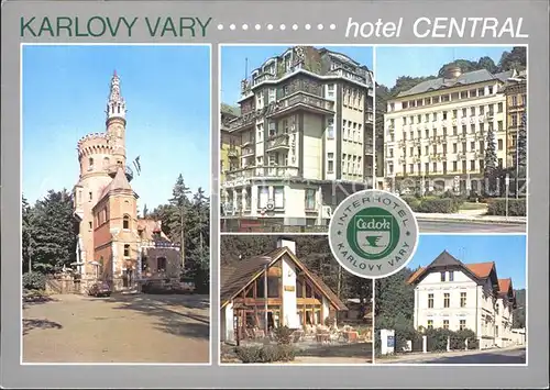 AK / Ansichtskarte Karlovy Vary Hotel Central Interhotel Kat. Karlovy Vary Karlsbad