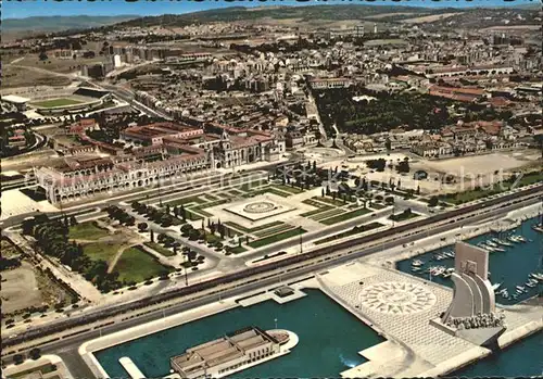 AK / Ansichtskarte Belem Lisboa Vista aerea Monumento