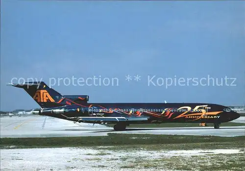 AK / Ansichtskarte Flugzeuge Zivil American Trans Air Boeing 727 227 N772AT c n 22003 1629 Kat. Airplanes Avions