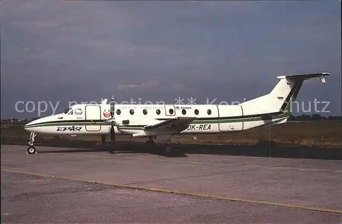 AK / Ansichtskarte Flugzeuge Zivil Top Air Beechcraft 1900 C OK REA  Kat. Airplanes Avions