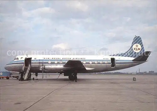 AK / Ansichtskarte Flugzeuge Zivil KLM Royal Dutch Airlines Vickers Viscount 803 PH VIG  Kat. Airplanes Avions