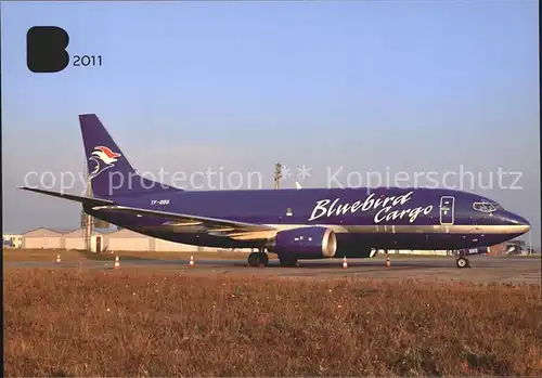AK / Ansichtskarte Flugzeuge Zivil Bluebird Cargo Boeing 737 300 TF BBG  Kat. Airplanes Avions