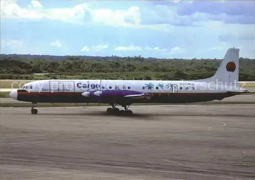 AK / Ansichtskarte Flugzeuge Zivil Caribbean Air Cargo IL 18 CU C1515 c n 188010805 Kat. Airplanes Avions