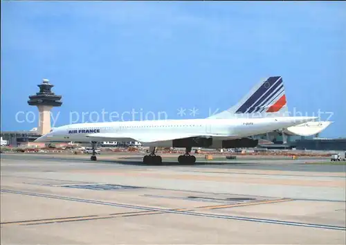 AK / Ansichtskarte Flugzeuge Zivil Air France BAC Aerospatiale Concorde 101 F BVFA c n 205 Kat. Airplanes Avions