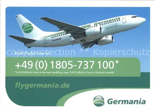 AK / Ansichtskarte Flugzeuge Zivil Germania D AGER  Kat. Airplanes Avions