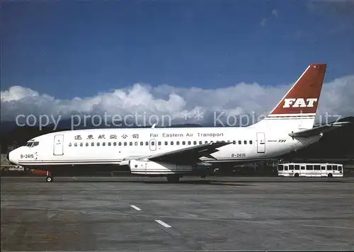 AK / Ansichtskarte Flugzeuge Zivil Far Eastern Air Transport B 737 2Q8 B 2615 c n 21687 Kat. Airplanes Avions