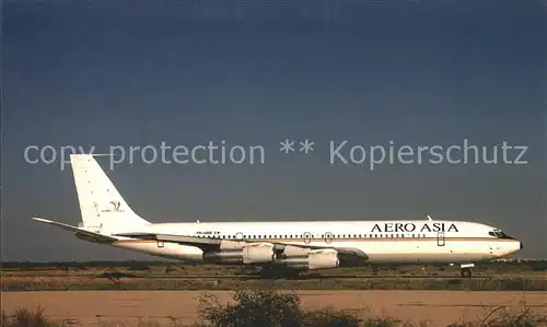 AK / Ansichtskarte Flugzeuge Zivil Aero Asia Boeing 707 3K1C YR ABB c n 20804 883 Kat. Airplanes Avions