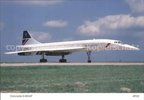 AK / Ansichtskarte Flugzeuge Zivil British Airways Concorde G BOAF  Kat. Airplanes Avions