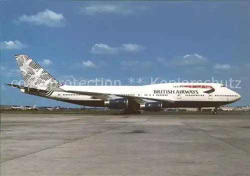 AK / Ansichtskarte Flugzeuge Zivil British Airways Boeing 747 436 G CIVM cn 28700 Kat. Airplanes Avions