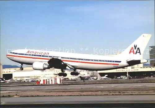 AK / Ansichtskarte Flugzeuge Zivil American Airlines Airbus A300 605R N34078 c n 615 Kat. Airplanes Avions