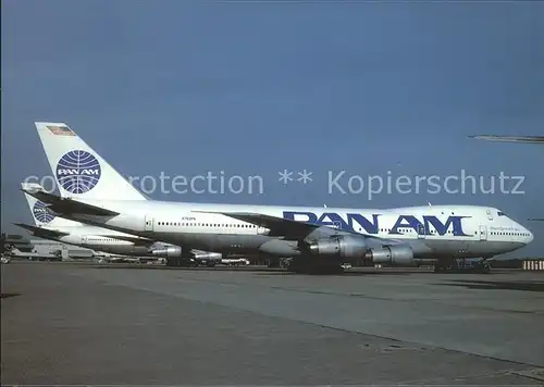 AK / Ansichtskarte Flugzeuge Zivil Pan Am Boeing 747 121 N753PA Cn19657 Kat. Airplanes Avions