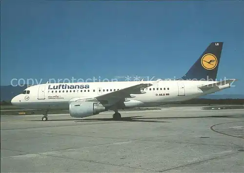 AK / Ansichtskarte Lufthansa Airbus 319 114 D AILB cn 610 Kat. Flug