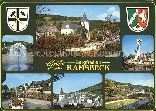 AK / Ansichtskarte Ramsbeck Wappen Wasserspiele Kat. Bestwig